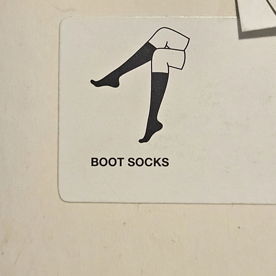 Calcetines bota Gap para mujer talla única rayas blancas azul marino nuevos Foto 3 de 4