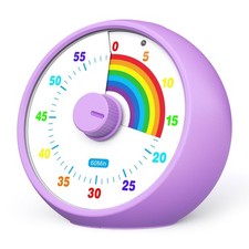 Visual Timer for Kids, 60-Minute Countdown for Classroom Office Kitchen, Desk...