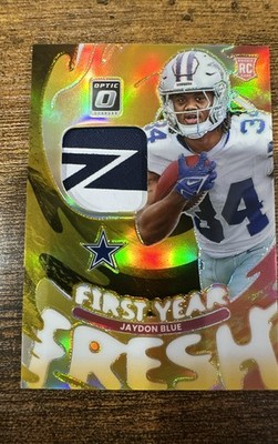 2025 Panini Optic FYF Jaydon Blue gold patch memorabilia/10