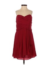 David's Bridal Women Red Cocktail Dress 6