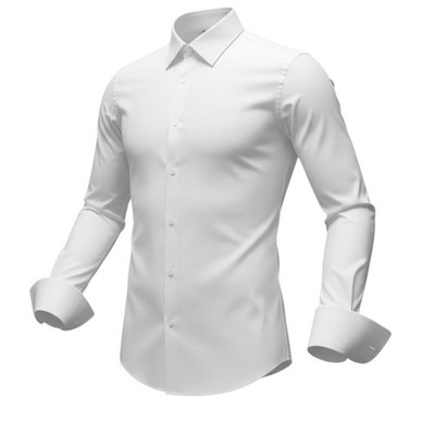 TOM FORD White Cotton Poplin Dress Shirt 42 16.5 French Cuff Made in Italy
