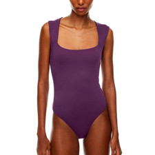 Aritzia Women's 48 Original Contour Esteem Bodysuit in Dewberry Purple size 2XS
