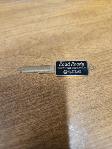 RARE Vintage "Road Ready New Vehicle Preparation Key" From Chrysler Key Blank