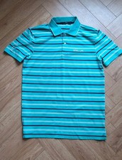 RLX Ralph Lauren Golf Polo Shirt Size Mens Medium Uk Green Blue