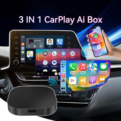 Wireless CarPlay AI box Android Auto WIFI Adapter Converter with Netflix YouTube