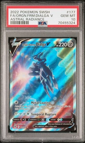 2022 Pokemon SWSH Dialga V Astral Radiance #177 PSA 10