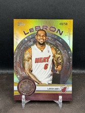 LeBron James 2025-26 Topps Basketball #MVP-8 Gold Foil SP 40/50 Heat TF1