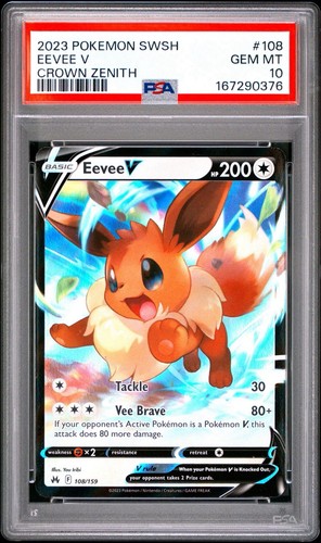 Eevee V graded PSA 10 for sale on eBay