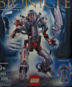 LEGO BIONICLE 2003  MAKUTA Set 8593, 199 Pieces NEW & SEALED