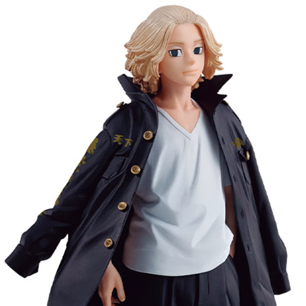 Figurine Manjiro Sano Tokyo Revengers statuette de collection manga en plastique noir