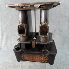 Antique Gardner Union Sad Iron Heater Stove Double Burner All Original Nice 2