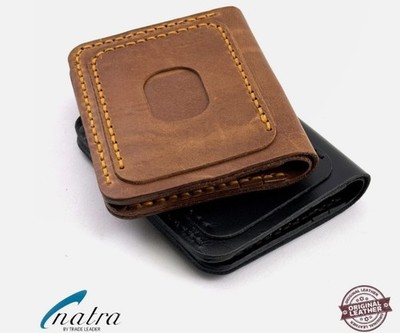 Genuine Leather Wallet Slim Wallet Card Holder Cardholder Mens Hand Made