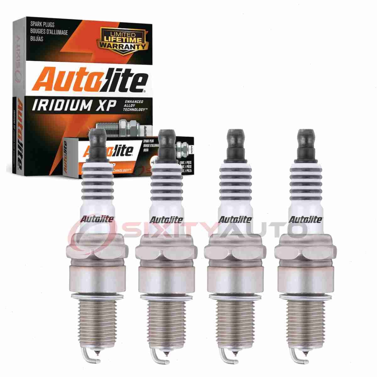 4 pc Autolite Iridium XP Spark Plugs for 1989-1991 Volvo 780 2.3L L4 ms