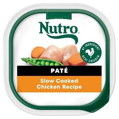 Nutro Natural Choice Pate Slow Cooked Chicken Recipe Wet Dog Food 3.5 oz Trays