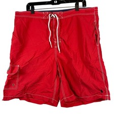 Polo Ralph Lauren Swim Trunks Mens XL Red Board Shorts Pony Logo Nylon