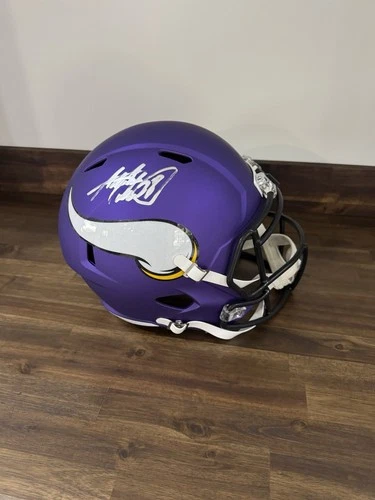 Adrian Peterson Minnesota Vikings Autographed Full Size NFL Replica Helmet Jsa