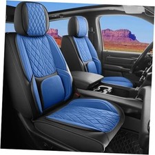 Seat Covers Custom Fit for Chevy Silverado GMC Sierra 1500 Full Set BlackBlue