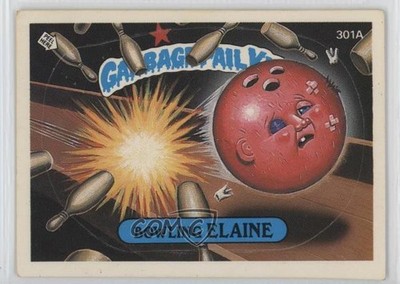 1987 Topps Garbage Pail Kids Series 8 Bowling Elaine (One Star Back) #301a 1u6