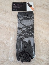 Black Wrist Length Stretch Gloves By Leg Avenue G1280 One Size New