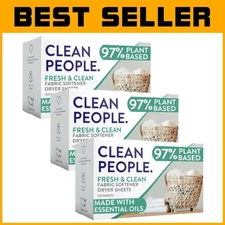 Eco-Friendly Fabric Softener Sheets - 360 Count with Essential Oils Fresh Scent