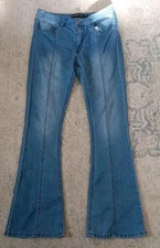 Twenty One Black By Rue 21  Women's Distressed Flare Jeans Size 9/10 R