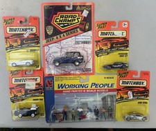 Vintage Matchbox Superfast Ferrari Audi Avus Corvette Jeep Carded Lot 6 Items