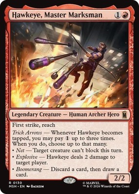 Hawkeye, Master Marksman #130 (NM) Marvel Super Heroes (MSH) MTG