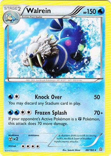 Walrein 48/160 - Rare Pokemon XY Primal Clash Card