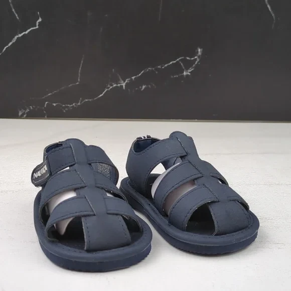 Sandalias de pescador Nautica para niños pequeñas Mikkel azul marino talla 3 Foto 2 de 4