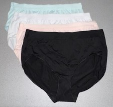 Just My Size Women's Microfiber Stretch Brief Underwear 4 pack Size 10 NWOB