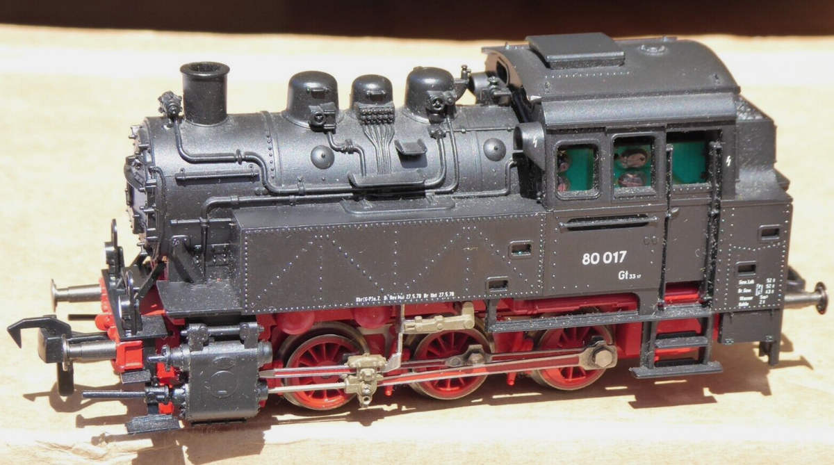 Roco H0 Steam Locomotive BR 80 017 DR/DB Era 3 With DSS Prepared