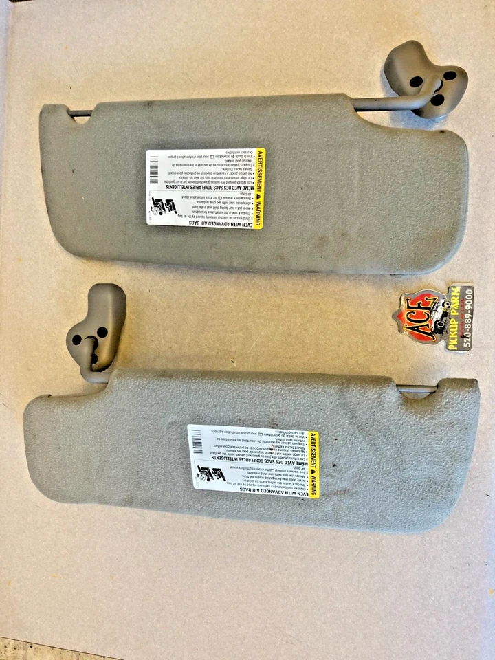 03-06 Cadillac Escalade Escalade-EXT Escalade-ESV OEM CLOTH SUN VISOR SET Foto 4 de 4
