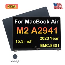 For Macbook Air Retina 15.3" M2 A2941 LCD Display Screen Full Assembly 2023 Year