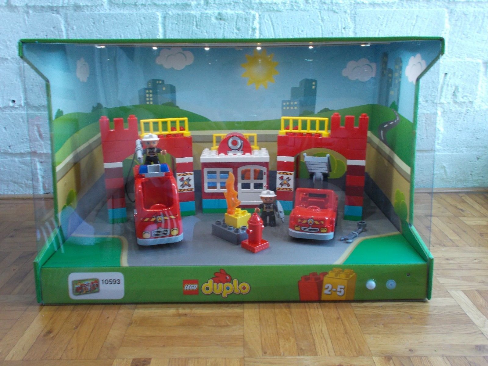 Showcase Vetrina Lego Duplo Pompieri