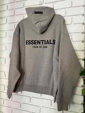 Essentials Fear of God Dark Oatmeal Hoodie