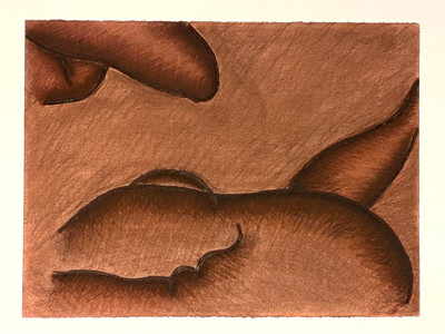 Gerald Walburg Original Drawing on Paper, 22'' x 30'' 1986, SIGNED, FINE