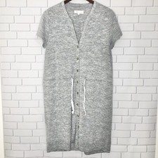 Lou & Grey Button Down S/L Tie Waist Dress XS