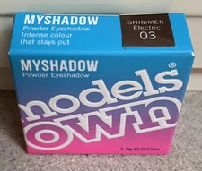 Models Own MYSHADOW Powder Eyeshadow Eye Makeup 03 SHIMMER ELECTRIC Brown .07 oz