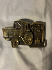 Vintage International Harvester "The New Number One" Belt Buckle Tractor