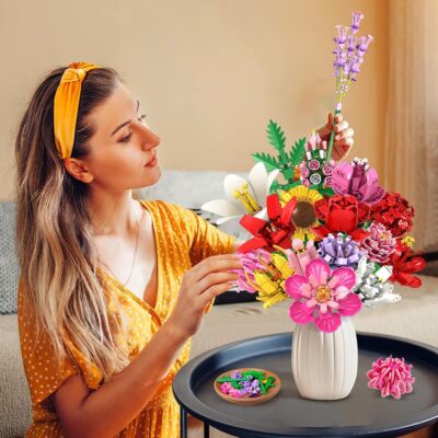 Flower Bouquet Building Set, 1488 PCS Botanical Collection