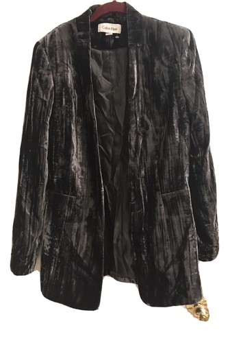 Women Calvin Klein Gray Crushed Velvet 