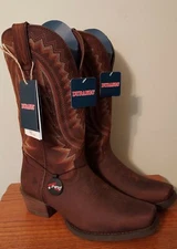 Men's DURANGO Rebel Frontier 13" Cinnamon Leather Western Boot Size 8M