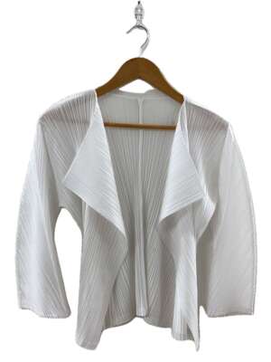 トップス Issey Miyake 94AW Short Cotton Cardigan A-POC FORM – ISSEY MIYAKE ONLINE STORE