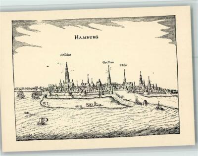 11049810 - 2000 Hamburg after an etching from Bertius 1616 Hamburg Stadtkreis