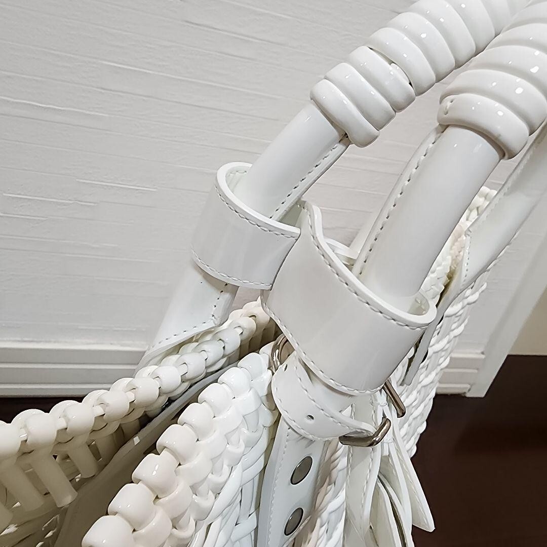 Balenciaga Basket Bag Tote Bag Bistro 2021 Model White Authentic Made in Italy thumbnail 3