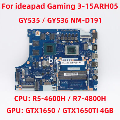 NM-D191 For Lenovo ideapad Gaming 3-15ARH05 Motherboard CPU:R5