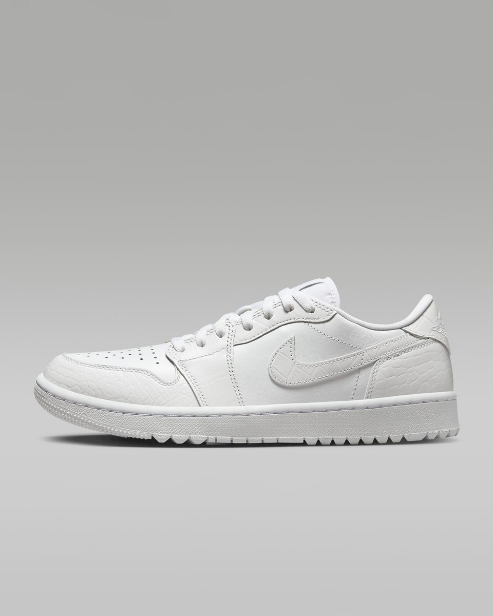 Nike Air Jordan 1 Low Golf White Crocodile Men's Shoes DD9315-110