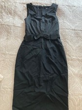 Dolce&Gabbana black wool bow dress