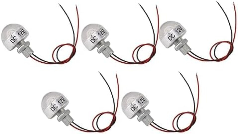 5 Pezzi Mini Faretti LED Incasso 12V 1W Impermeabili per Scale e Giardino