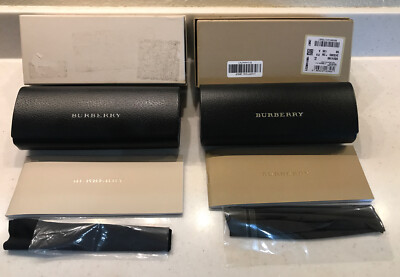 Lot of 2 BURBERRY London Sunglasses Hard Case Box Cleaning  display picture 3